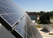 The Roe Center’s solar array is one of many sustainable design features at Central College Conference guests are invited to tour the platinum LEED-rated Roe Center in a workshop led by director of facilities planning and management Mike Lubberden and architect Kevin Nordmeyer.
