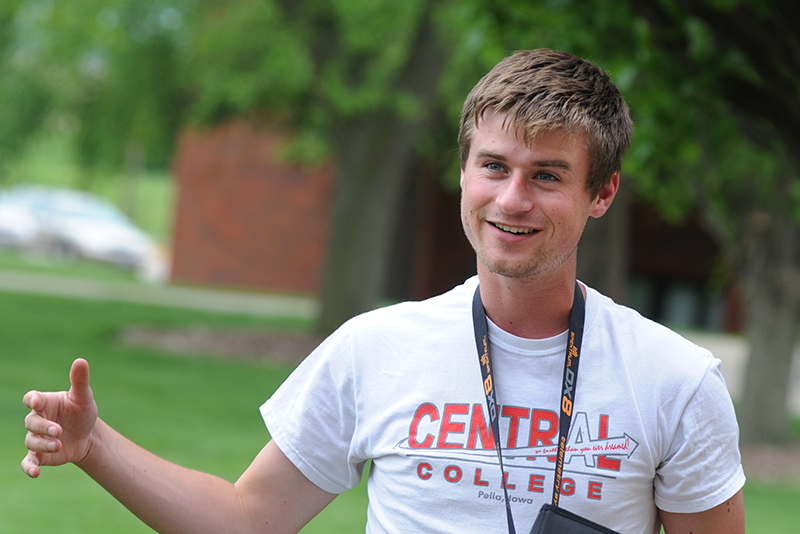 Jakob Steenhoek, entrepreneur and 2015 business management graduate, uses drones to capture video and photos for clients throughout Iowa.