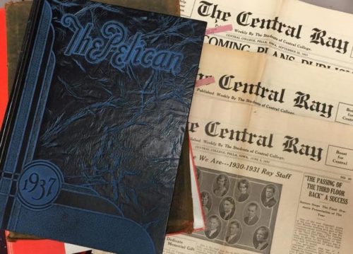Central College has preserved more than 125 years of history through its student newspaper and yearbook, now available online.