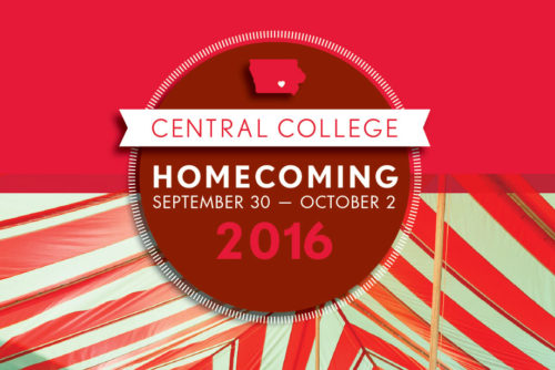 Central College will host alumni, family and friends for Homecoming Sept. 30-Oct. 2.