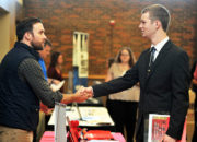 Central’s internship networking fair drew record attendance Oct. 18, connecting students with 52 regional employers — including representatives from Pella Corporation, Pella Regional Health Center, Vermeer Corporation, Aerotek, Blank Park Zoo, Iowa Department of Natural Resources and many other Iowa organizations.