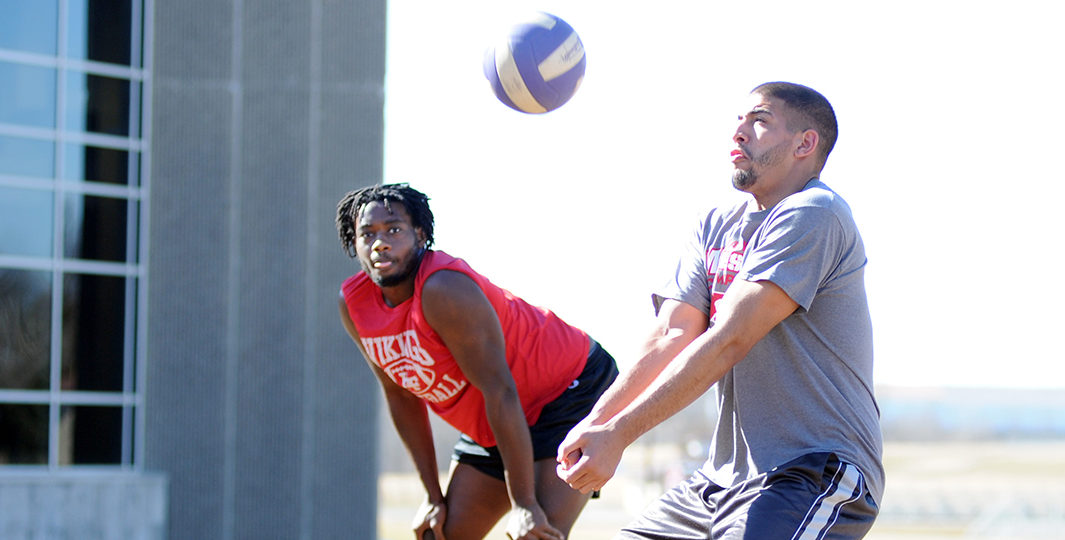 Students know pickup basketball and sand volleyball return with the sunshine.