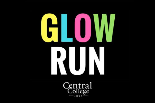 Central College hosts its spring fun run April 28. This year, the 1.853-mile event (honoring Central’s founding year) is a glow run at 8 p.m.