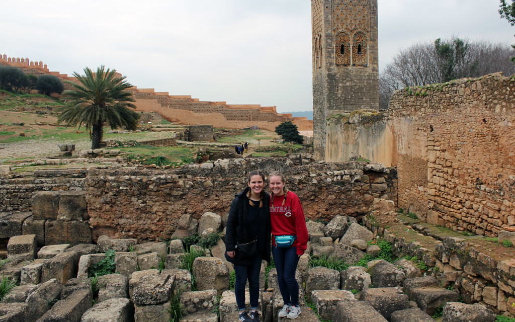 Two students during their time abroad