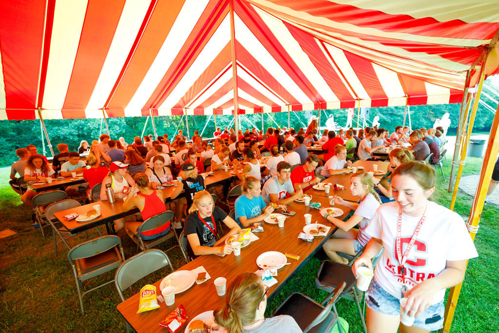 Incoming freshman will get to enjoy a fun picnic at the college president's house.