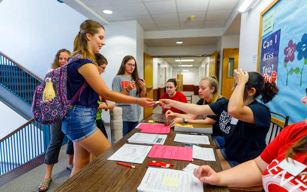 Be sure to grab your student ID and room key