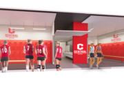 A spacious new women's varsity locker room is part of the P.H. Kuyper Gym renovation.