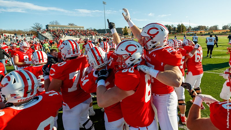 Central's stop of a 2-point conversion try in overtime set off a celebration Saturday.