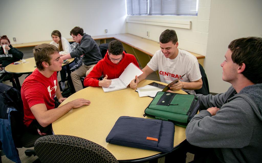 Students in class