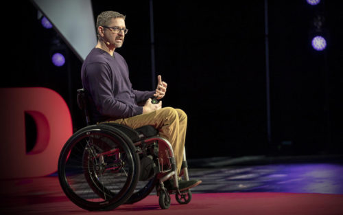 Dean Furness '94 presenting his TED Talk