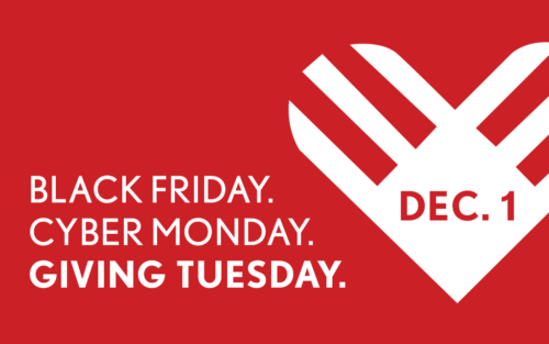 Graphic for Giving Tuesday, Dec. 1