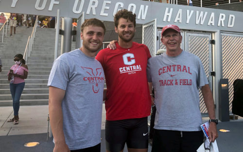 Will Daniels, Kurtis Brondyke and Jim Fuller after the Olympic Trials Sunday