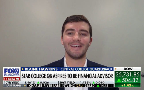 Blaine Hawkins '21 on FOX Business