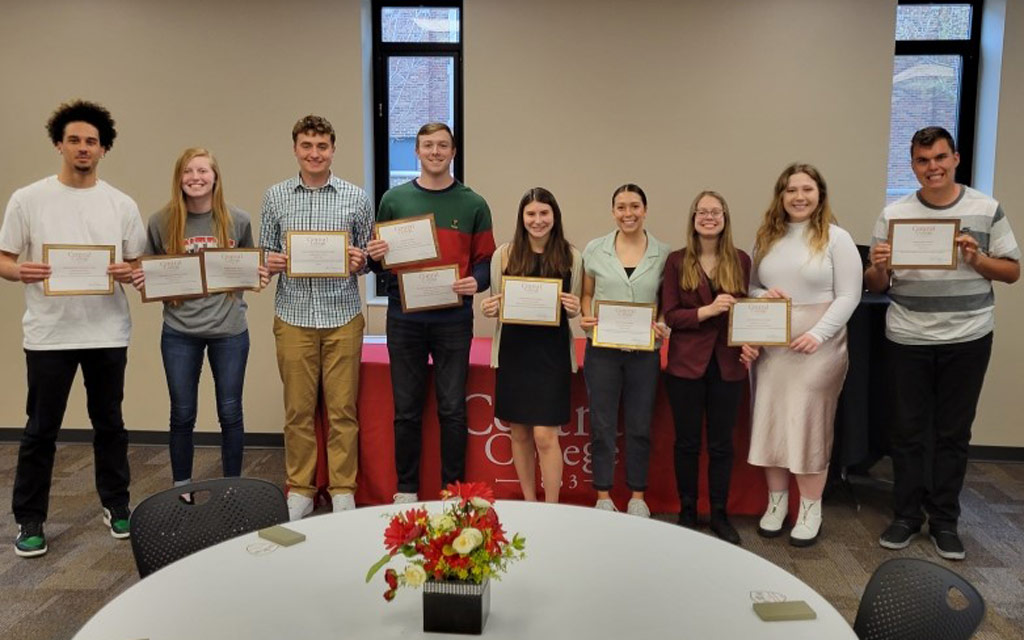 Central College Student Development Award Recognition
