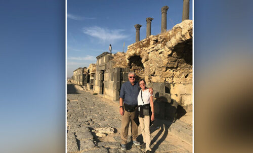 Terry and Kathy Kleven in Jordan.