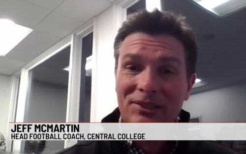 Central College football coach Jeff McMartin was interviewed by WHO 13 News.