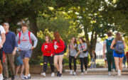 Central Students walking to class.