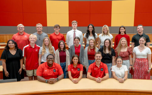 Central College Student Senators. Group of students