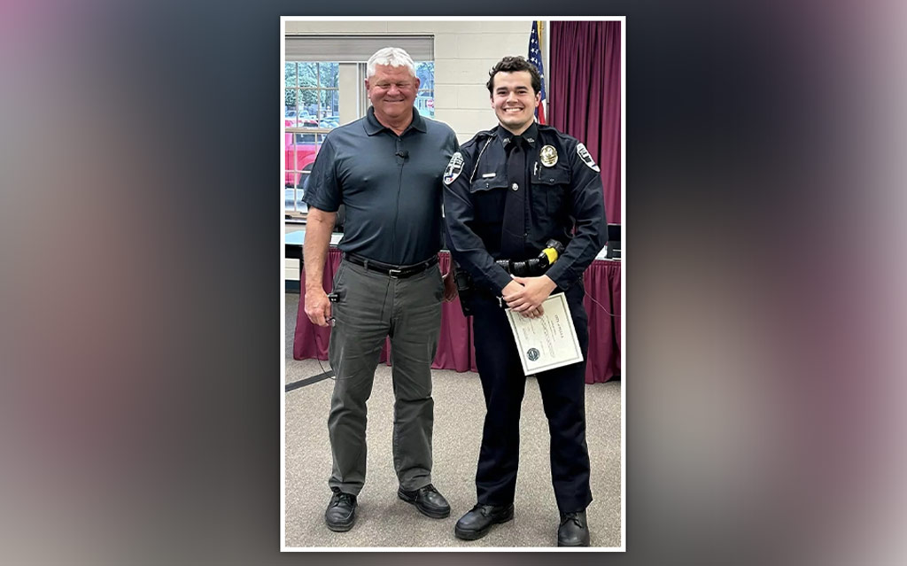 Calvin Wilner ’24 Sworn in as New Police Officer