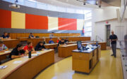 Engineering class room with Professor Alexey Pronin
